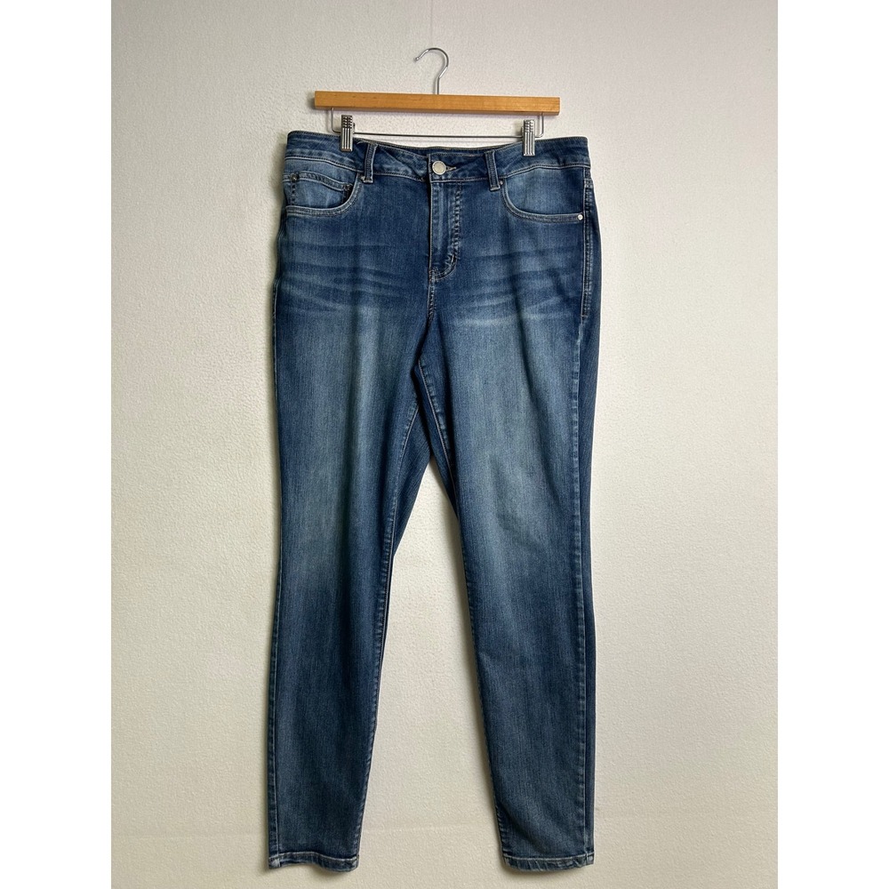 Casual Classic Maurices Womens 14 Long Blue Everflex High Rise Skinny Jeans